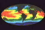 Climate change world map