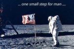 one small step for man