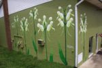 White Fringeless Orchid Mural by Roger Peet